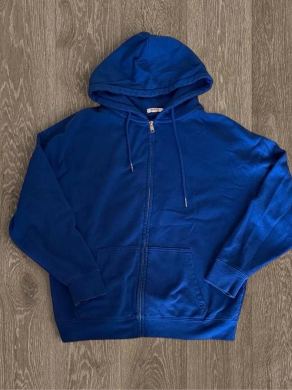 Garage Electric Blue Full-Zip Hoodie Sweatshirt - Sold out color
